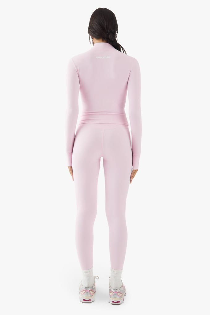 boohoo Dames DSGN Studio Supersoft Sculpt Zip Door Jasje | Pink | Maat: XL