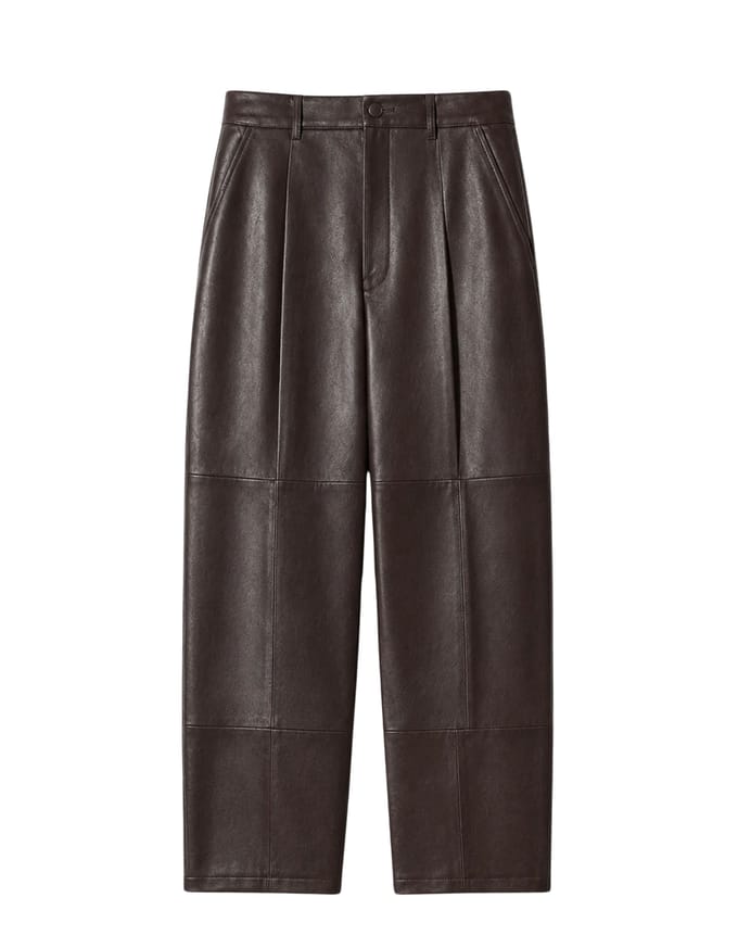 Janice Balti Pantalons Bruin Balti Leer