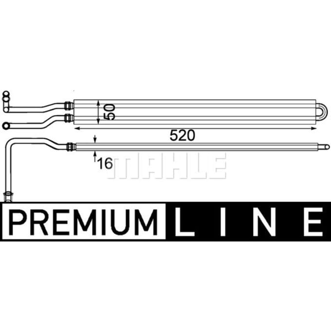 Olie radiator, motorolie  MAHLE CLC 229 000P