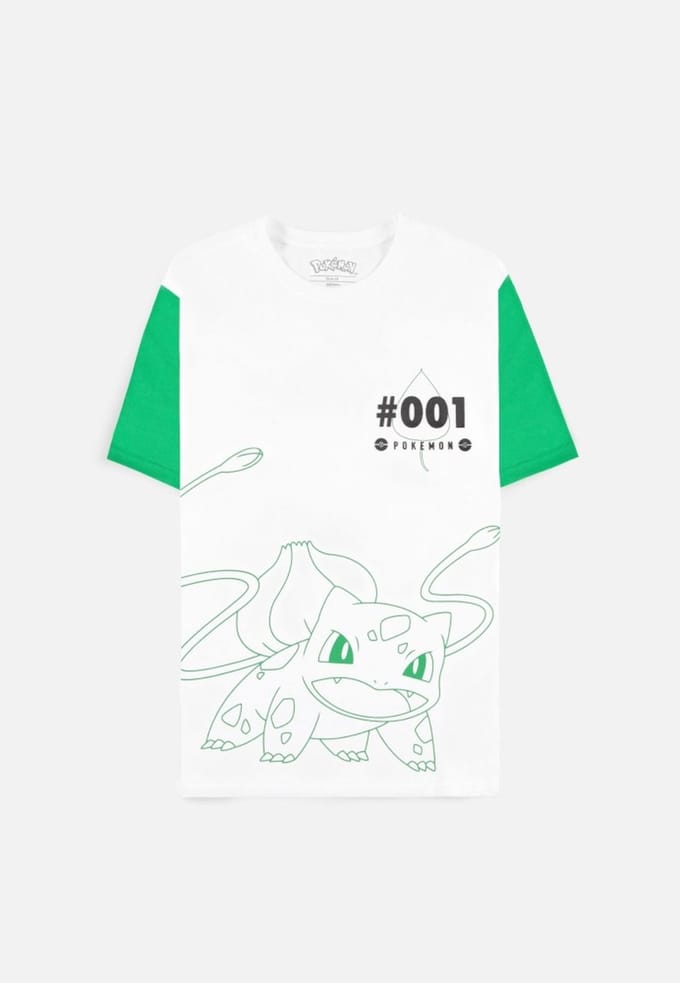 Pokémon - Bulbasaur Heren T-shirt - XS - Wit