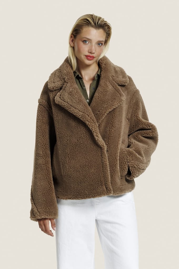 ALTER EGO Judy Wool Jacket Camel Taglia: S | Giacche invernali Outlet | Donna | Marrone