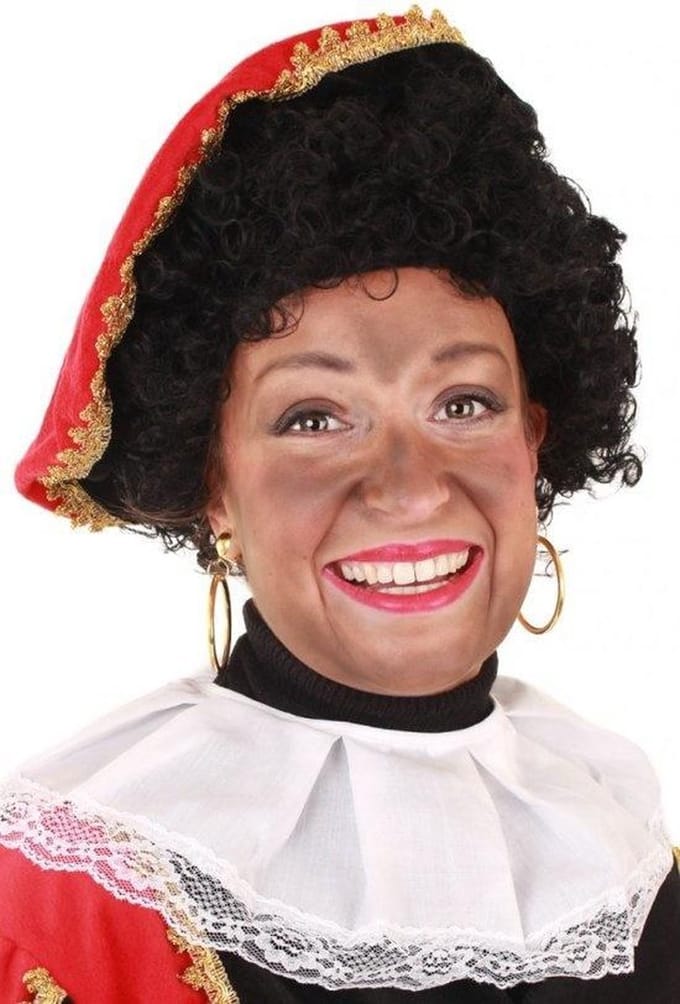 Pruik - Piet - Verstelbare kap - Krulhaar