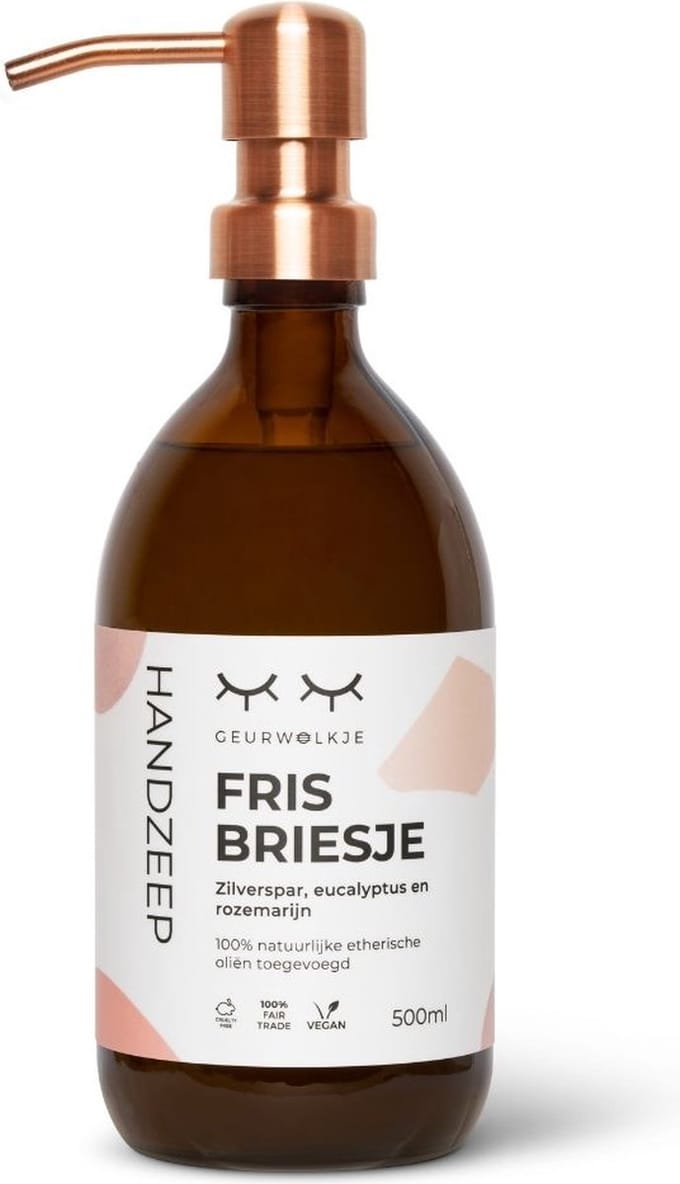 Geurwolkje® Handzeep (roze) - Fris briesje - 500 ml