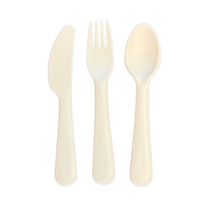 Mushie Kinderbestek Set Diner Ivory