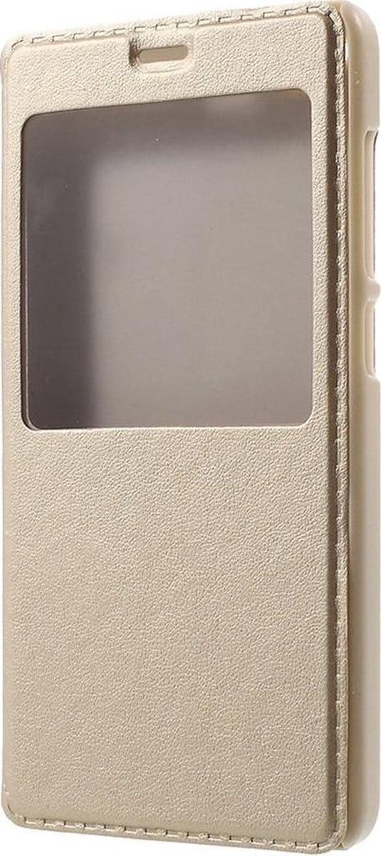 Shop4 - Geschikt voor Xiaomi Redmi 4A Hoesje - Window View Case Lychee Goud