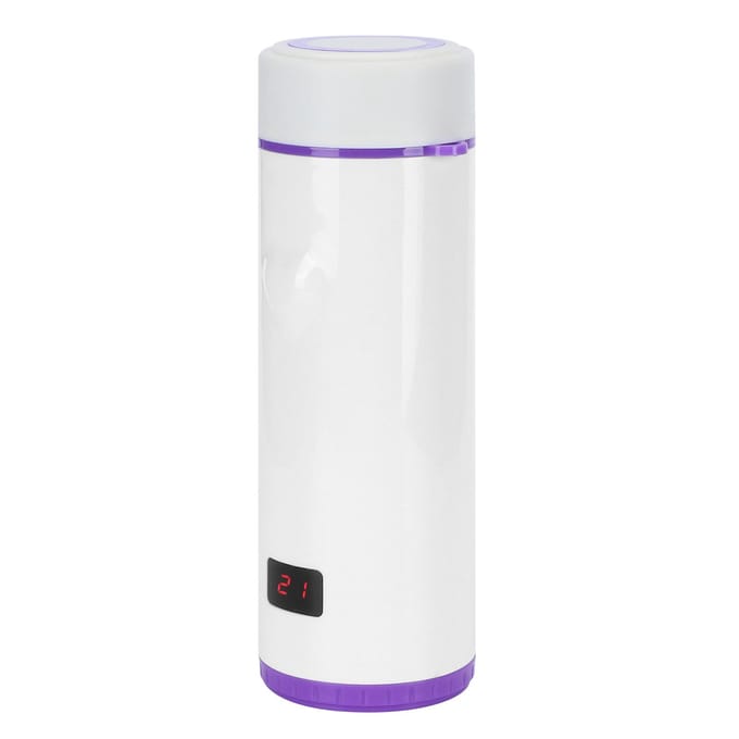 360ml Vacuüm Beker LED Intelligente Digitale Waterfles met 3-Kleur TemperatuurweergavePaars paars