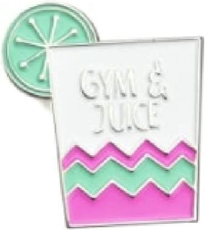 CGB Giftware GYM  & TONIC “GYM AND JUICE” Enamel PIN BADGE