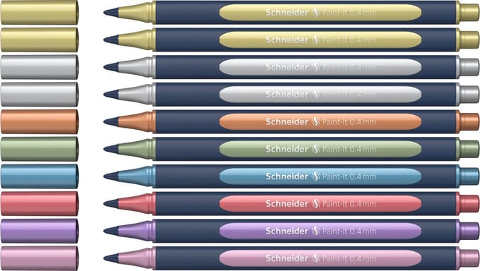 Schneider Paint-It 050 - rollerball metallic - 0.4mm - 10 stuks - S-ML05011503