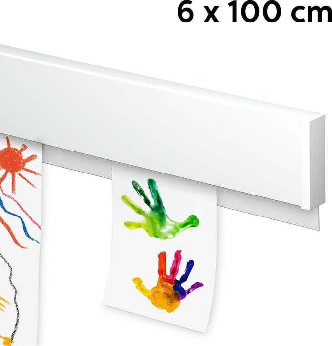 Artiteq Schilderij Ophangsysteem 6 meter All-in-one Info Rail / Wit