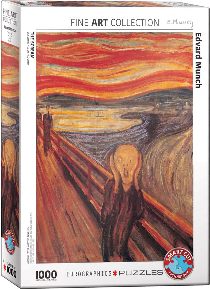 Eurographics - De Schreeuw [Skrik] - Edvard Munch - 1000 stukjes 48×68cm (b×h) - Legpuzzel
