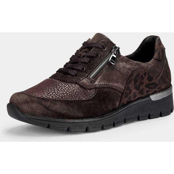 Sneakers met loopzool met luchtkussentjes - bruin - Gr. 6 van Goldner Fashion