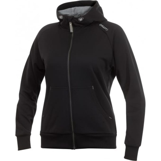 CRAFT FLEX HOOD FULL ZIP W MAAT 36 DAMES JAS ZWART
