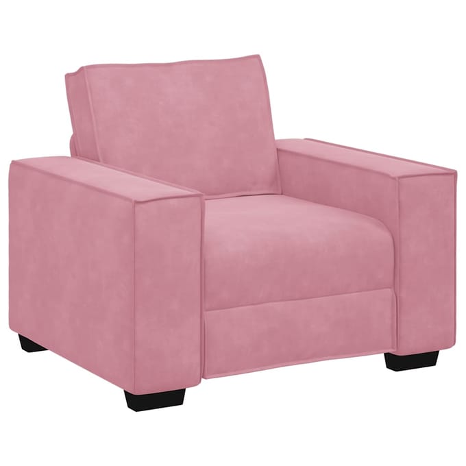 vidaXL - Sofastoel - Roze - 100x78x84 - cm - Fluweel
