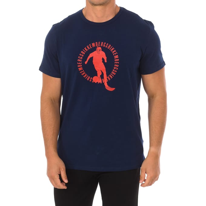 PUPINO Herren-Kurzarm-Rundhals-T-Shirt BKK1MTS02