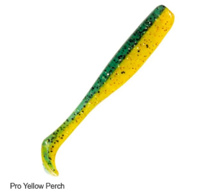 Zman Soft Lure Slim SwimZ 3 Inch 6/Pack Pro Geel Baars (4717)