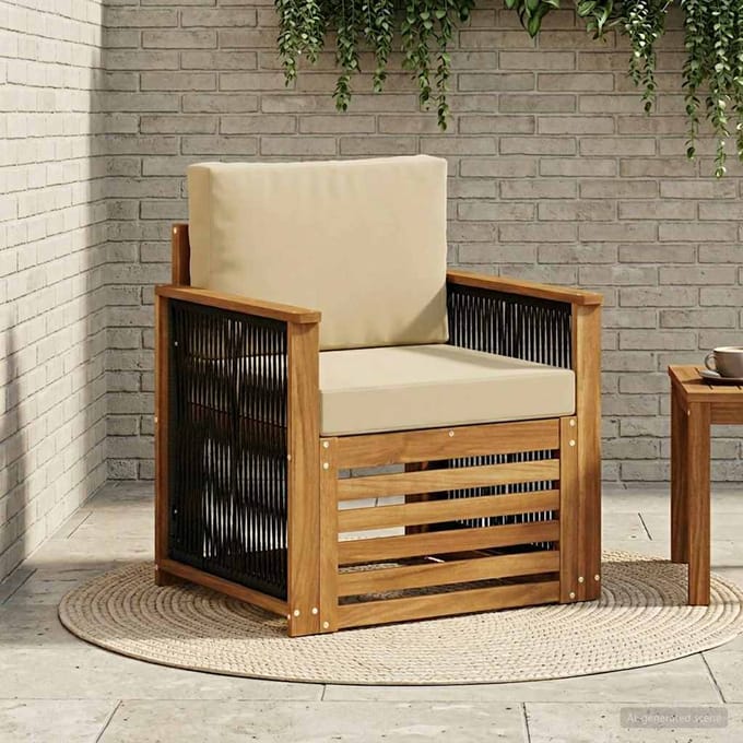 vidaXL - Buiten - Midden - Sofa - Naturel