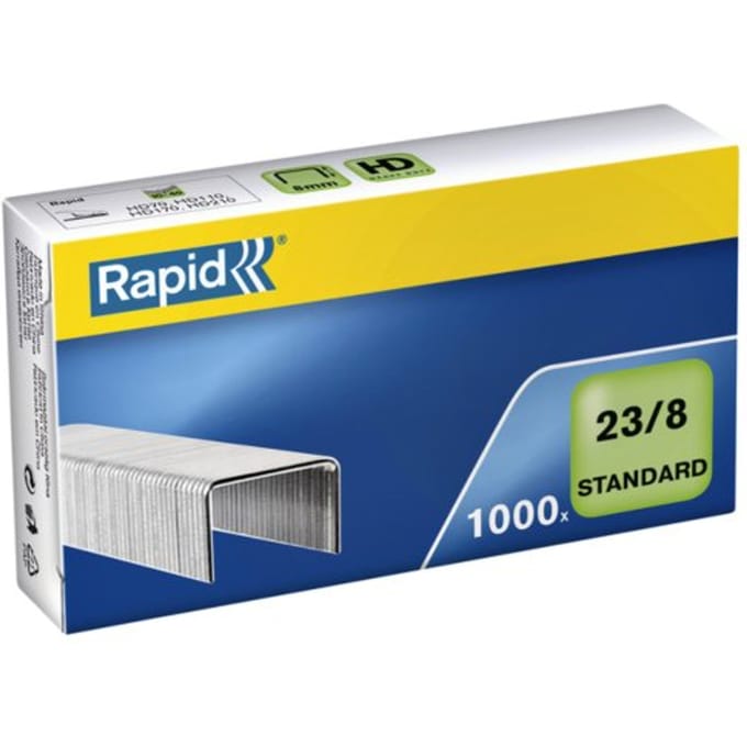 Nieten Rapid 23/8 gegalvaniseerd standaard 1000 stuks