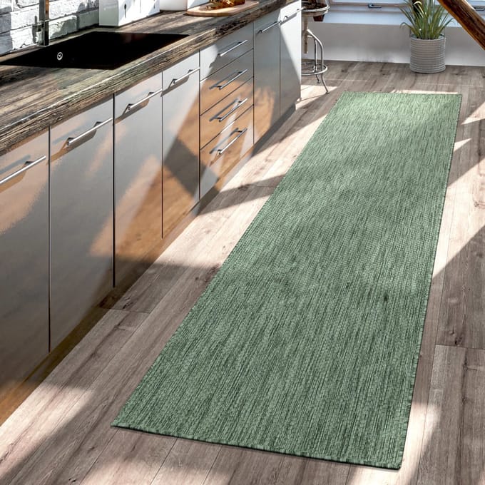 Tapijt Buiten Woonkamer Eetkamer Balkon Weerbestendig 60 x 100 cm Rechthoek 60 x 100 cm Rechthoek Groen