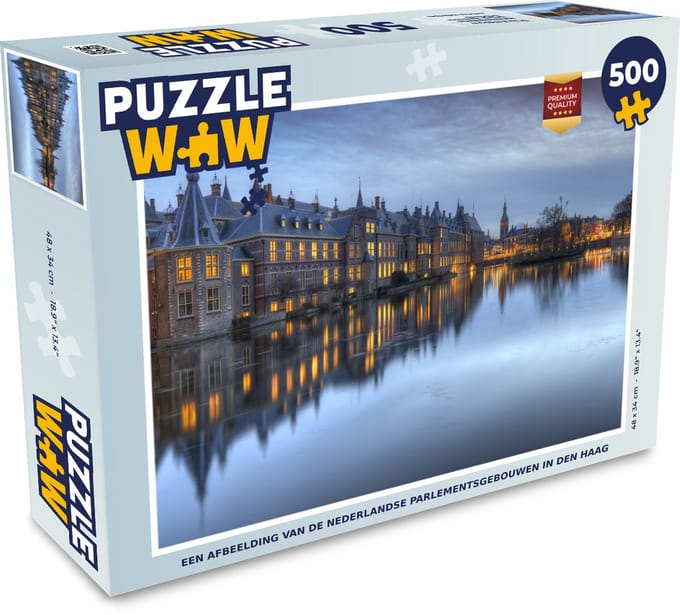 Puzzel Den Haag - Rivier - Binnenhof - Legpuzzel - Puzzel 500 stukjes