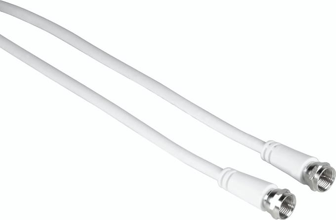 Hama 00205037 coax-kabel 1,5 m F Wit