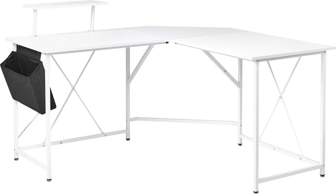 TACONY - Hoekbureau - Wit - MDF