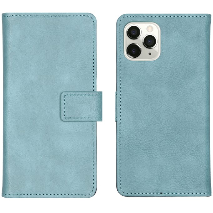 imoshion Hoesje - Geschikt voor Apple iPhone 11 Pro - Luxe Bookcase - Lichtblauw