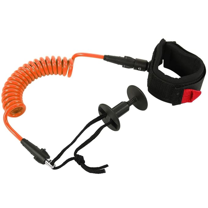 Bodyboard Krullend Pols Lijn Board Surfen Accessoires 5.5MM/5ft Oranje black