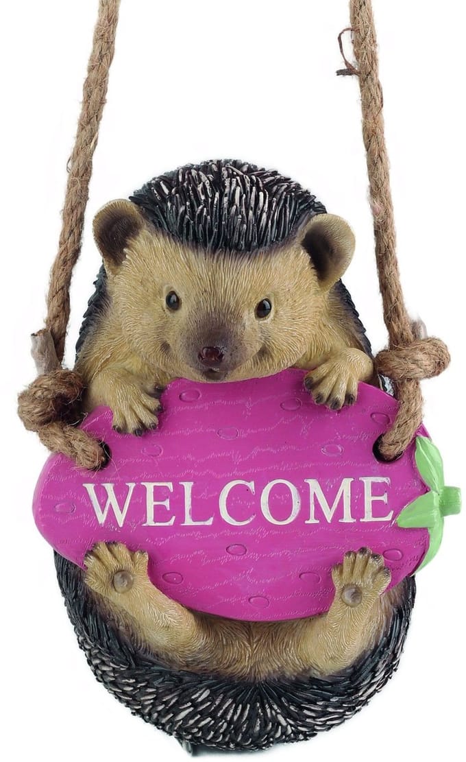 Welkom egel op schommel