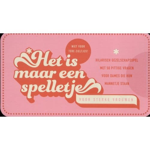 Het Is Maar Een Spelletje - Voor Sterke Vrouwen - S. Studio ImageBooks