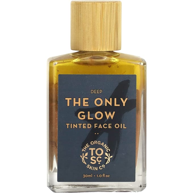 The Organic Skin Co., The Only Glow, Huile Visage Teintée, Deep, 30ml (1fl) beige