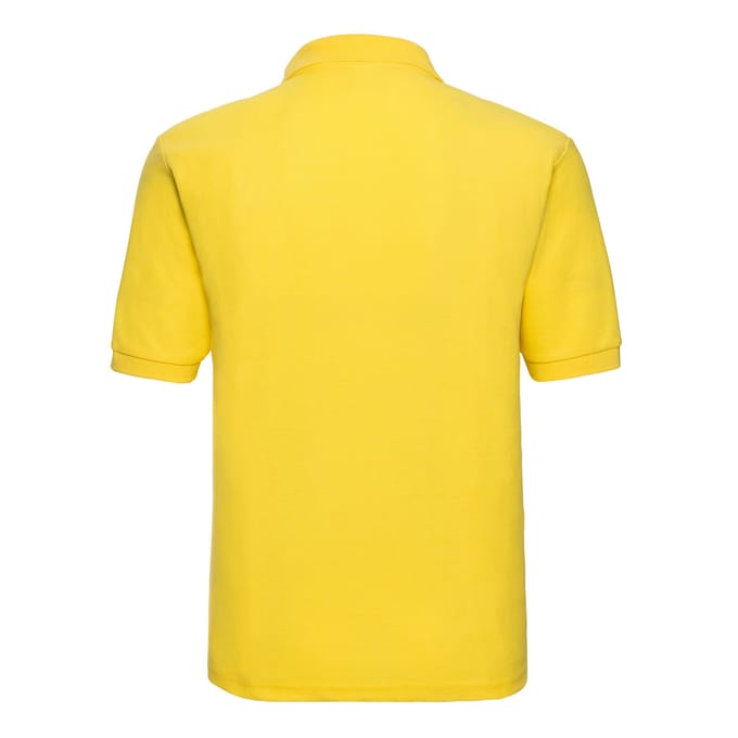 Russell Heren Polycotton Pique Poloshirt (Geel)