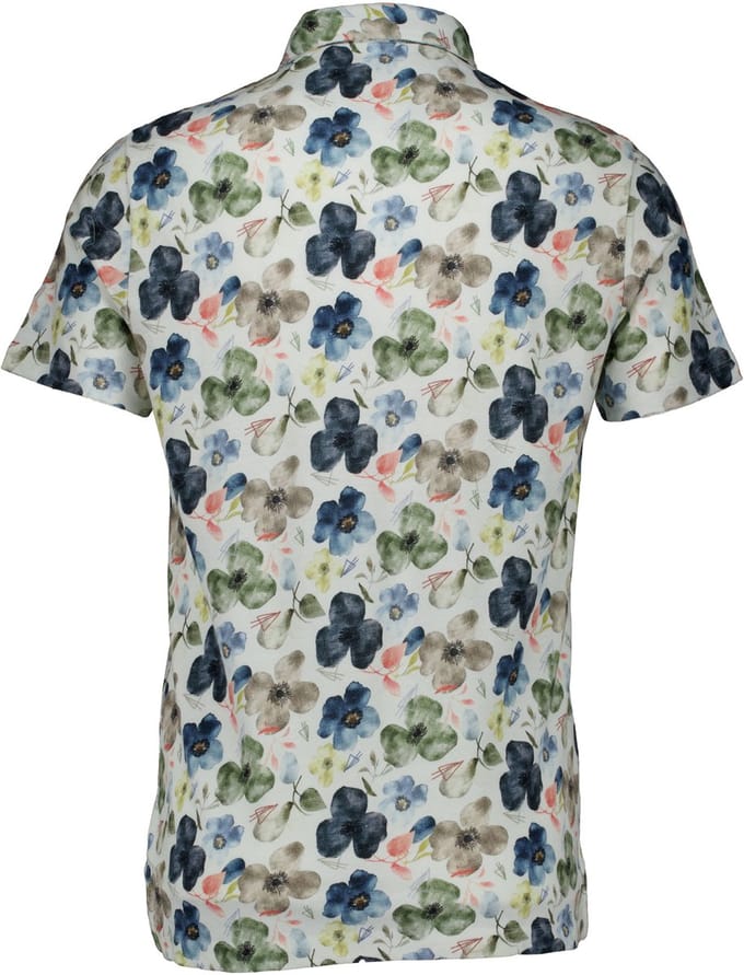 R2 Amsterdam Polo Print Multicolor - Maat S - Heren