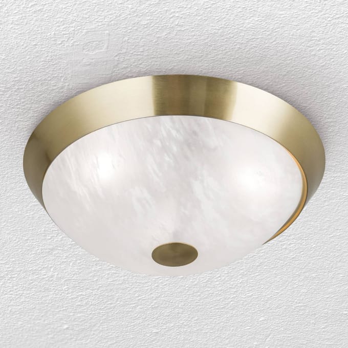 ORION Klassieke plafondlamp Jaya met glaskap, 34 cm