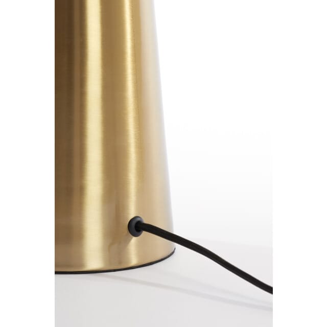 Light & Living Tafellamp Pleat Glas, 45cm - Bruin