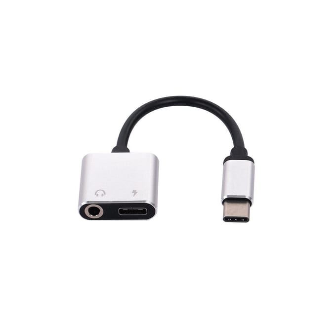 Type C naar 3.5mm Jack Oortelefoon Oplaadkabel USB C Audio Aux Kabel Audio zwart