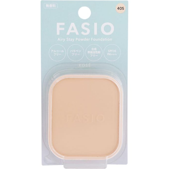 Kose - Fasio Airy Stay Powder Foundation SPF 35 PA+++ 405 Light Ocher
