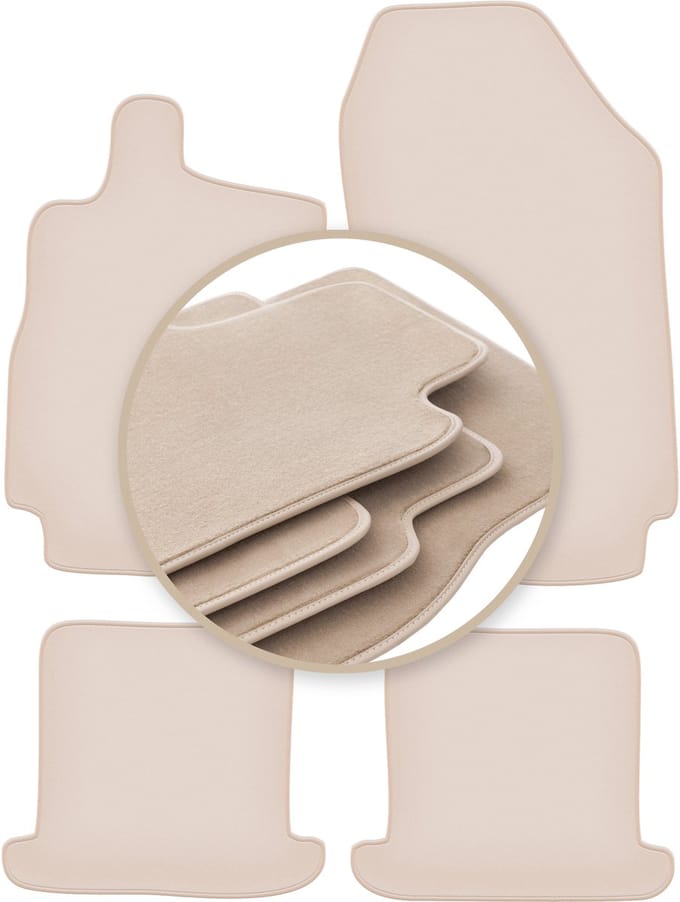 PREMIUM beige matten voor: Renault Megane III cabrio 2008-2015
