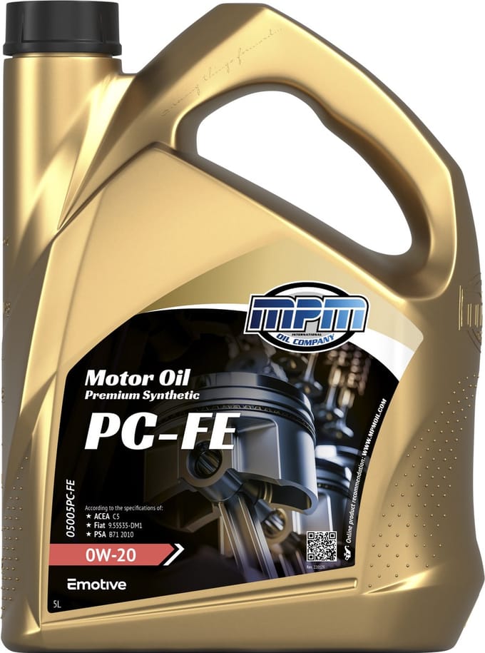 MPM Motorolie 0w20 PC-FE - 5 liter