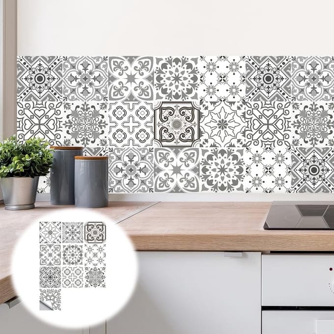 Dailygoods- Tegelstickers Mozaïek - 20 Stuks - Zelfklevende