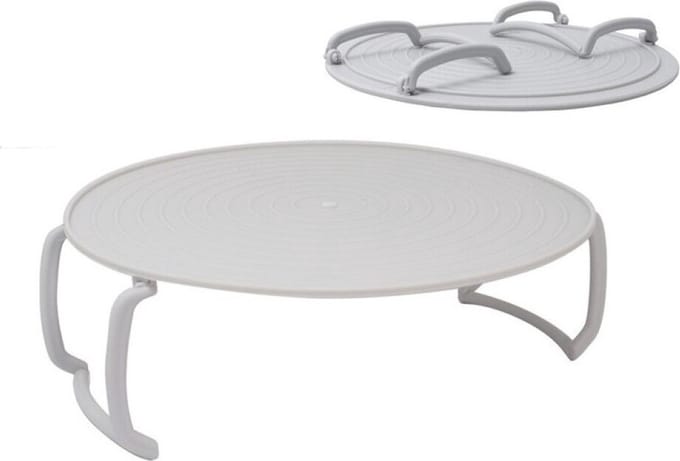 Concorde Magnetrondeksel/verhoger - multifunctioneel - 3 in 1 - kunststof - D24 x H3 cm