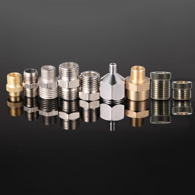 9 stuks Universele Professionele Airbrush Adapter Kit Fitting Connector Set voor veelkleurig