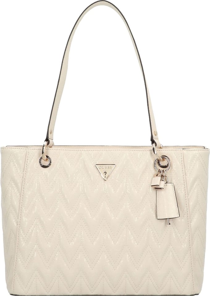 GUESS Schoudertas Shopper Adelard Noel Tote Stone Crème
