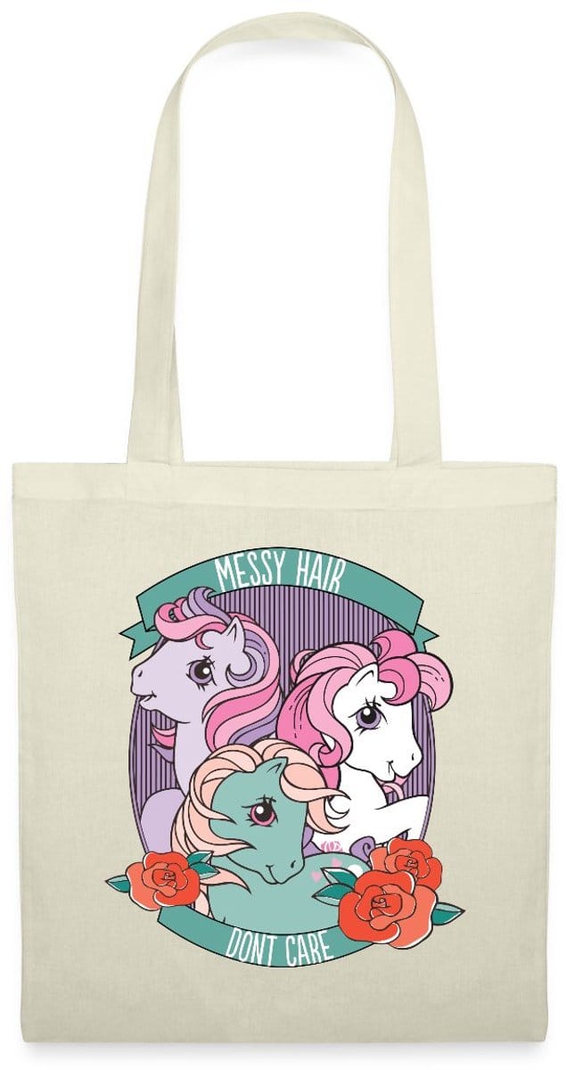 My Little Pony Retro Messy Hair Don't Care Statement Tas Van Stof Schoudertas