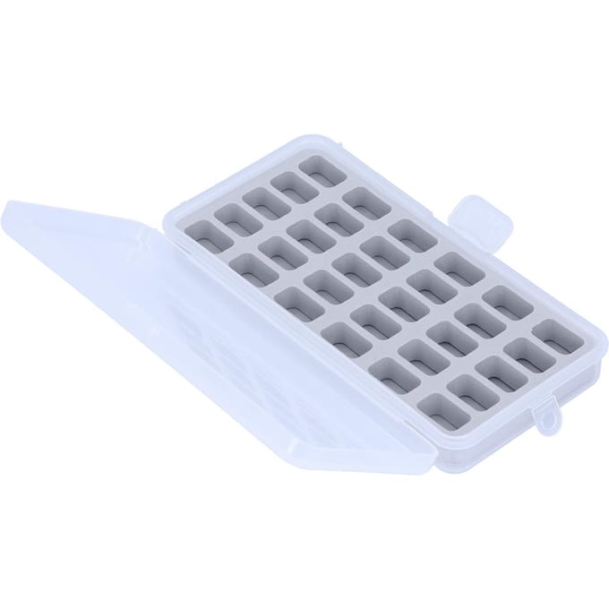 Spoelbak Organizer Plastic Koffer Transparant 30 Sleuven Lege Spoelen Naaien Knutselen Opberging white
