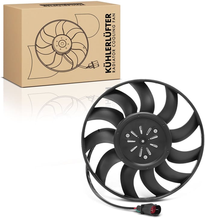 Frankberg 1x Motorradiateur Enkele ventilator