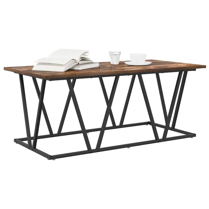 vidaXL - Salontafel - Rook - Eiken - 100 - x - 50 - x - 40 - cm
