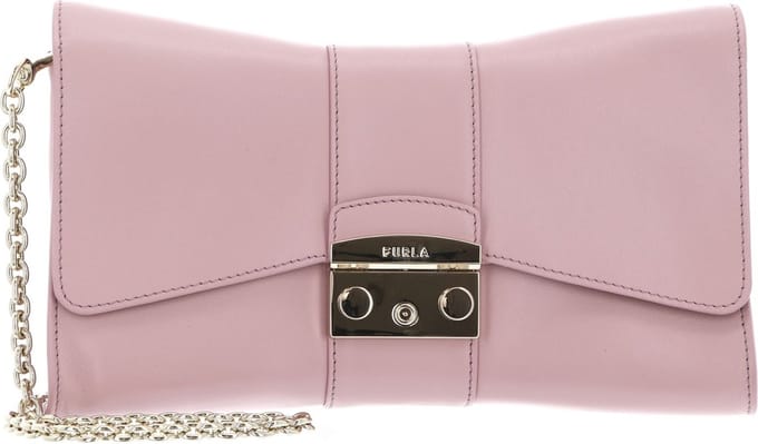 FURLA Leren Schoudertas Koppeling Metropolis Shoulder Bag Remix Alba Roze