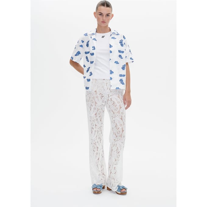 Baum und Pferdgarten Malissa Shirt Blue Bouquet Jacquard Größe: 40 | Blusen Outlet | Damen | Blau