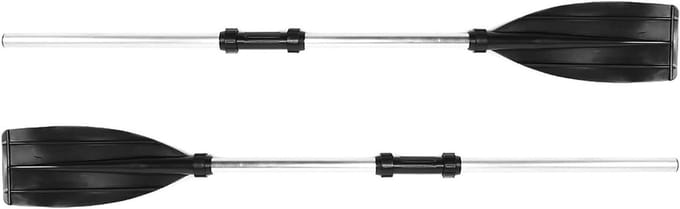 Roeispanen - Peddels - Watersport - Afneembaar ontwerp - 125 cm - Zwart zilver