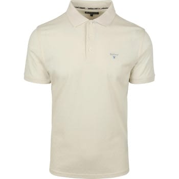 Barbour Polo Sutton Tailored Antique White - Maat XXL - Heren
